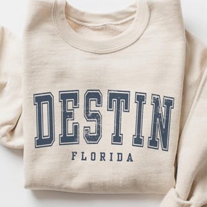 Destin Florida Beach Crewneck Sweatshirt Gift
