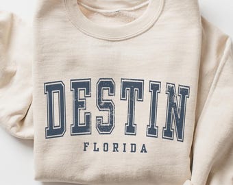 Destin Florida Beach Crewneck Sweatshirt Gift