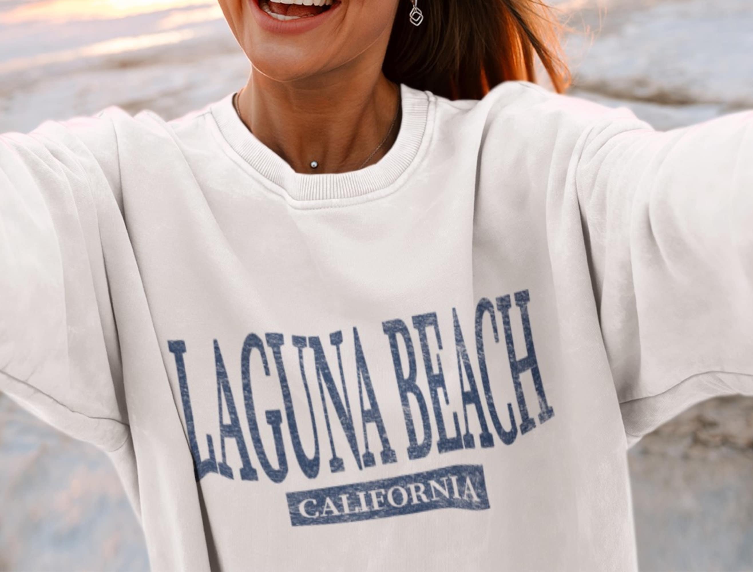 Beach crewnecks sale