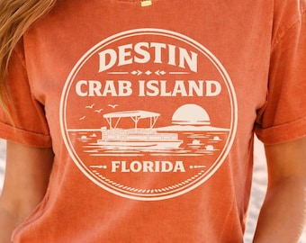 Maglietta regalo Destin Crab Island Florida Comfort Colors