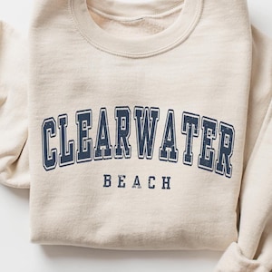 Clearwater Beach Sweatshirt Crewneck Gift, Florida Pullover