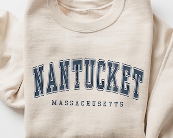Nantucket Massachusetts strand Crewneck tröja gåva