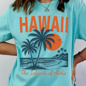 Hawaii Aloha Islands Comfort Colors® Beach Tshirt Gift Tee, Family Vacation Shirt