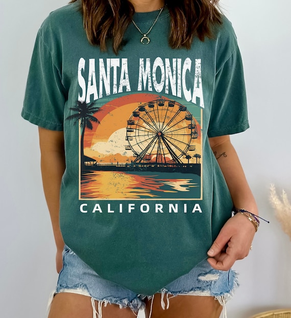 Santa Cruz T Shirt Vintage Beach Sunset Adult Kids Clothes Santa Cruz T Shirt Vintage Beach Sunset Adult Kids Clothes