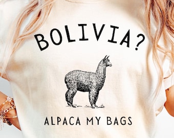 Maglietta regalo Bolivia Alpaca My Bags Comfort Colors®