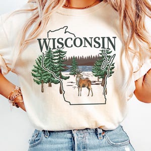 Comfort Colors® Wisconsin Hiking Tshirt Gift Tee Souvenir
