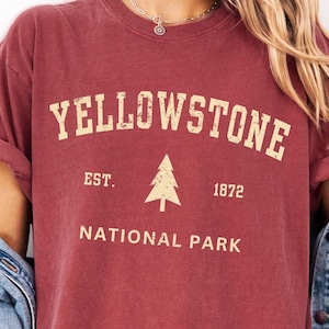 Yellowstone National Park Comfort Colors® Tshirt Hiking Gift Tee