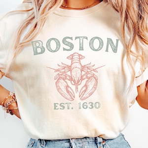 Vintage Boston Lobster Comfort Colors® Tshirt Gift Tee