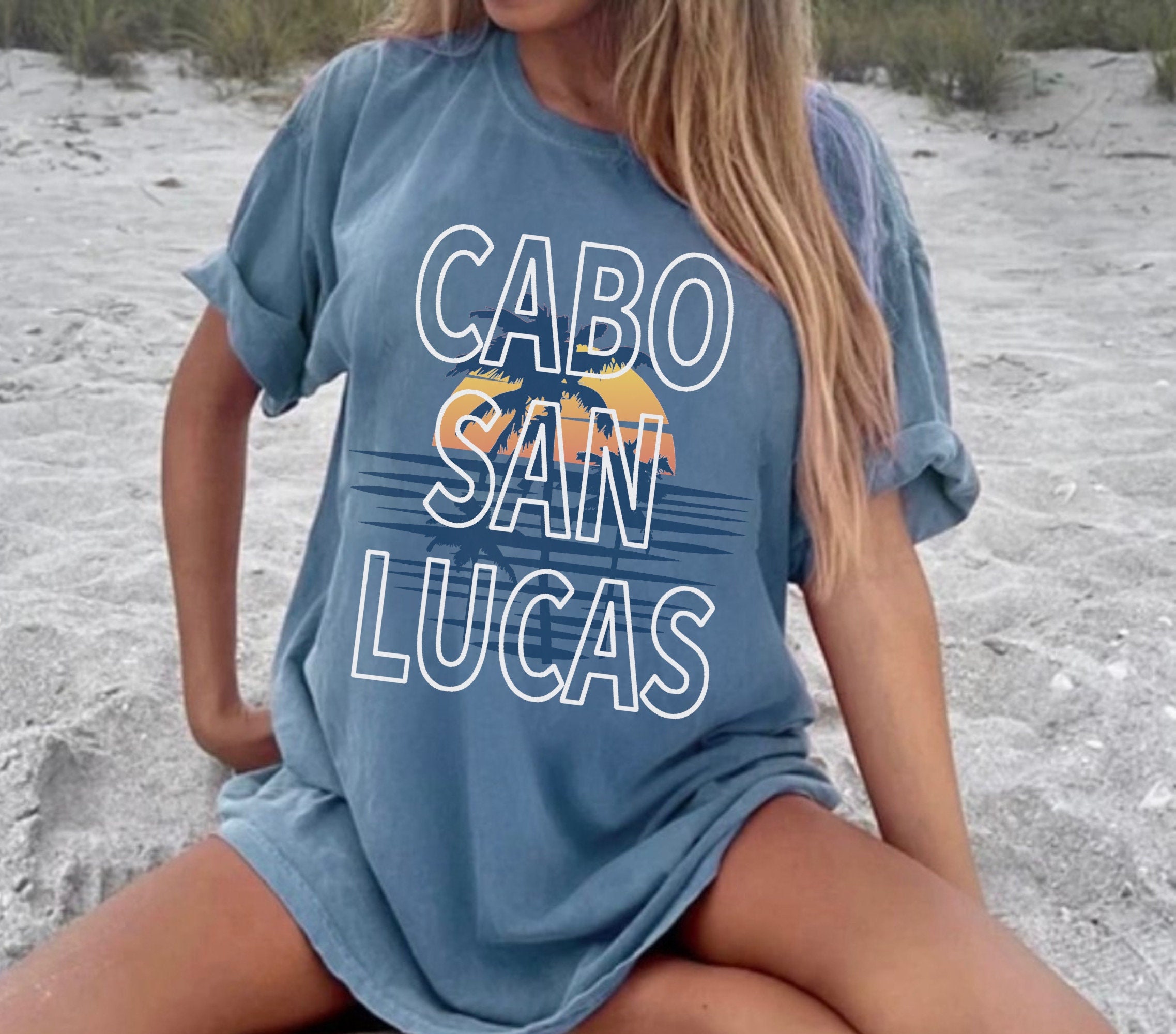 Cabo San Lucas Shirt, Vintage Mexico Beach Unisex Palm Trees Tshirt Gift  Souvenir, Comfort Colors Beach Shirt -  Canada