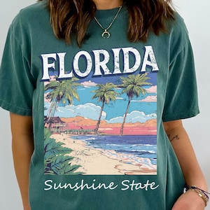 Florida Beach Tshirt Gift Sunshine State Tee