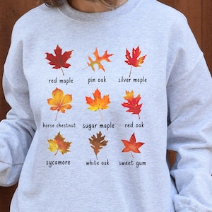 Autumn Leaves Sweatshirt: Fall Colors, Leaf Names
