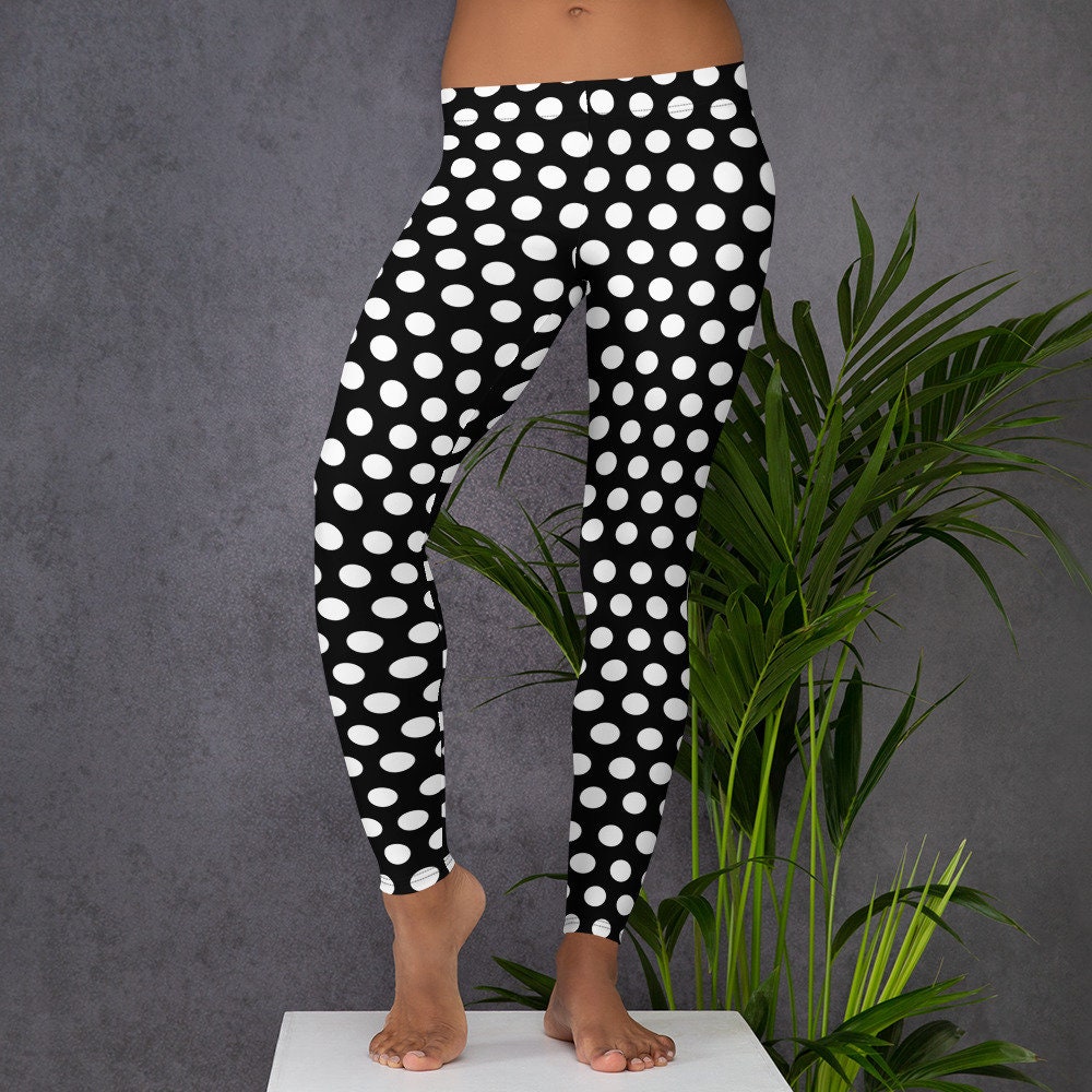 Black and White Polka Dot Mommy and Me Leggings Mother Etsy