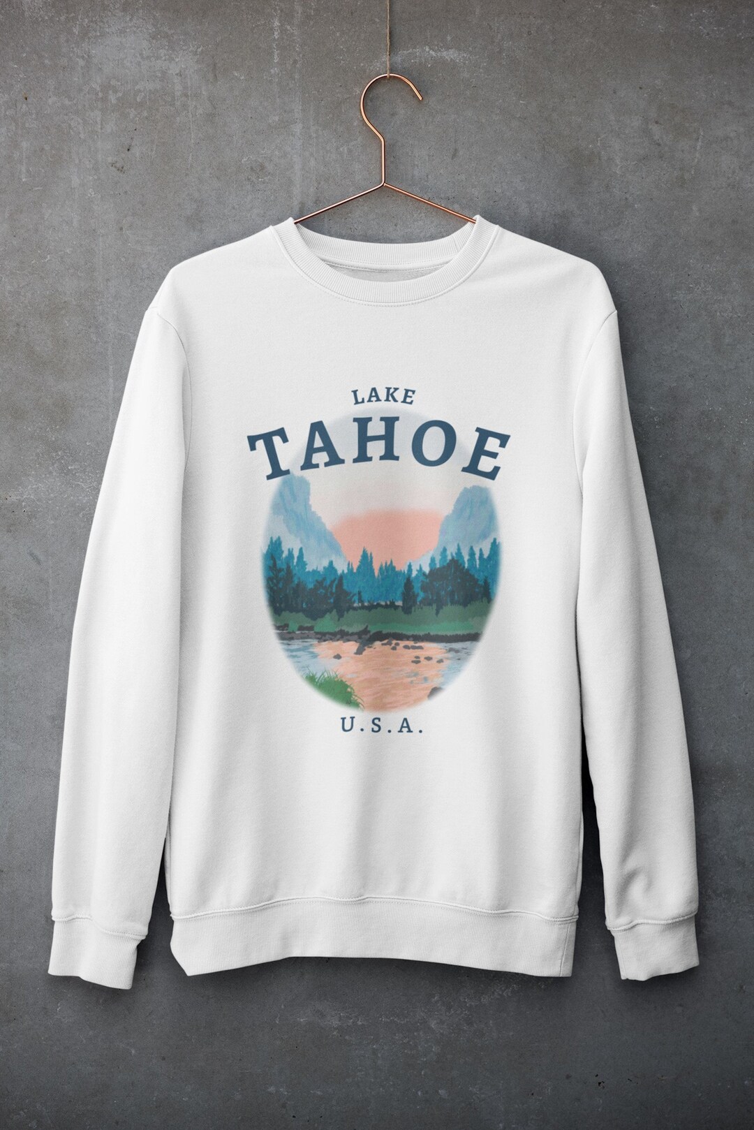 Lake Tahoe Sweatshirt Lake Tahoe Gifts Lake Tahoe Souvenir Etsy