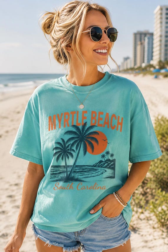 Myrtle Beach Shirt, South Carolina Beach Tee, Family Vacation Gift