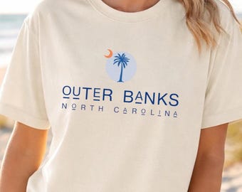 Outer Banks OBX North Carolina Comfort Colors T Shirt, Family Beach Vacation Tee