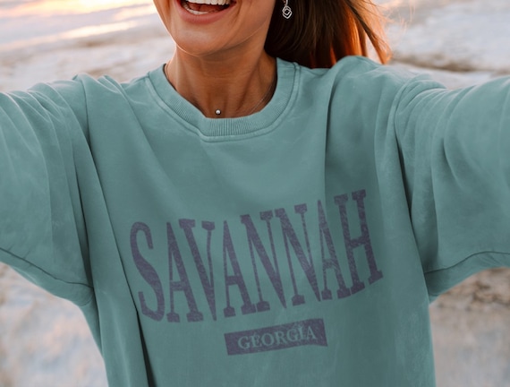 Savannah Georgia Beach Crewneck, Tybee Island Vacation Sweatshirt