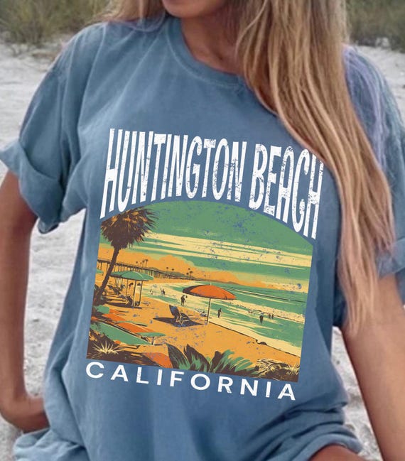 Retro Huntington Beach Beach Souvenir T Shirt Retro Huntington Beach Beach Souvenir T Shirt