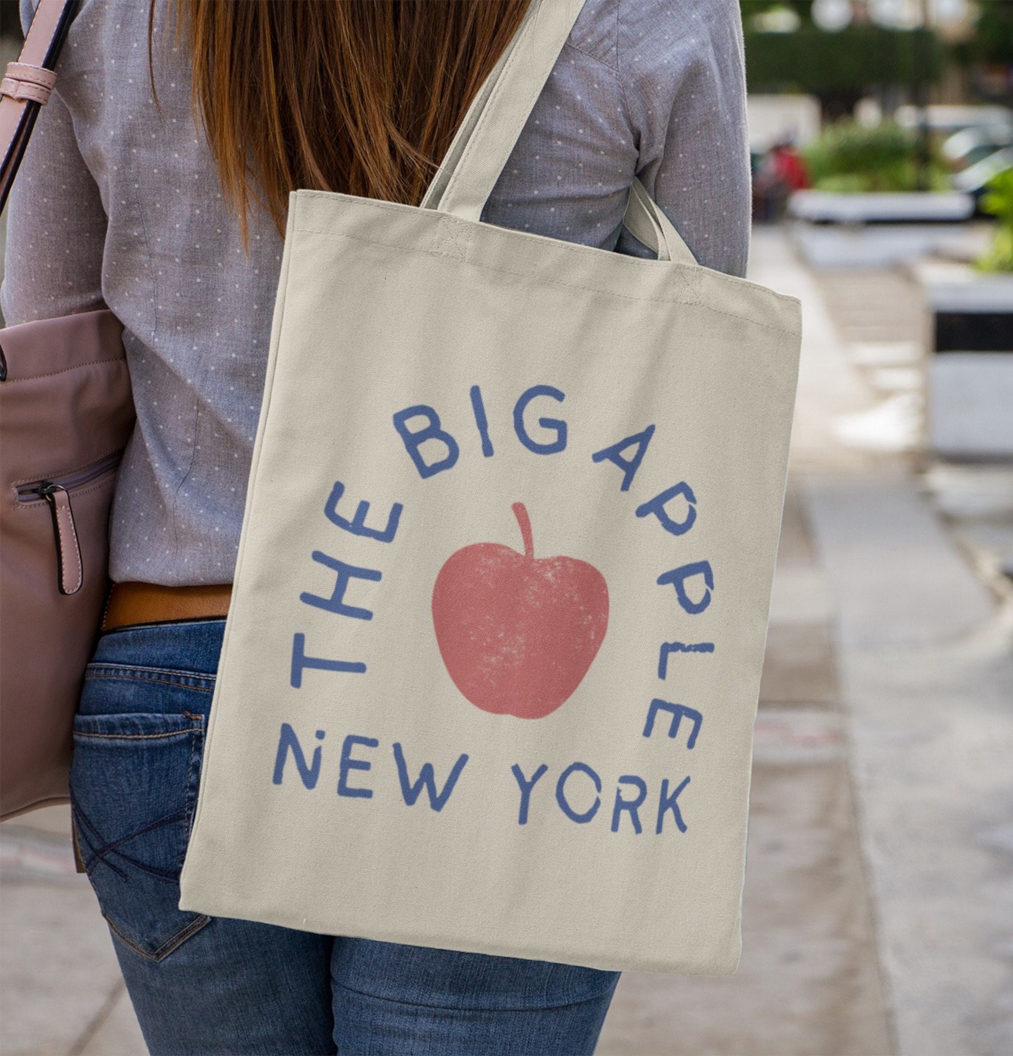 New York the Big Apple Tote Bag Gift, Womens Shopping
