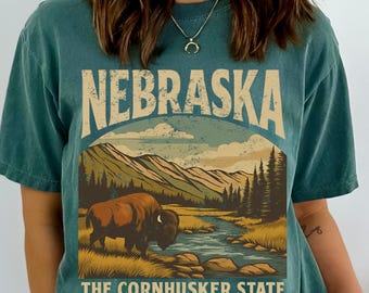 Nebraska Shirt, Cornhusker State Tee, Comfort Colors T Shirt Nebraska Pride Gift