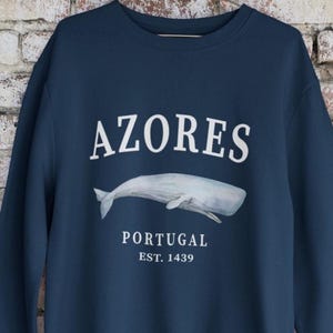 Azores Islands Portugal Crewneck Sweatshirt, Womens Portuguese Pullover Gift