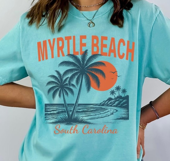 Myrtle Beach Shirt, South Carolina Beach Tee, Family Vacation Gift