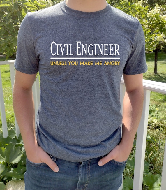 Civil Engineer Gift Funny Tshirt - Civil Unless Angry Civil Engineer Gift Funny Tshirt - Civil Unless Angry
