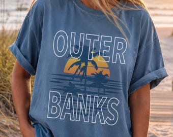 Outer Banks Shirt, Retro Küstenstrand T-Shirt