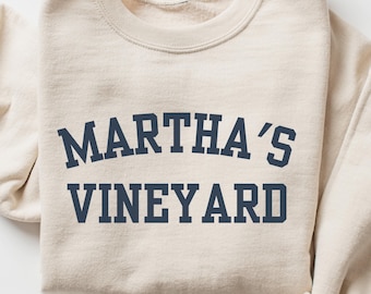Martha's Vineyard Crewneck Sweatshirt Travel Souvenir