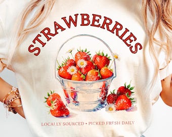 Strawberry Festival Shirt, Vintage Berry Picking Comfort Colors® Tee