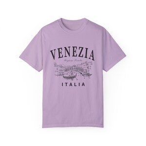 T-shirt Venice Italia Noir Homme – Marque B&C, Coton, Manches Courtes