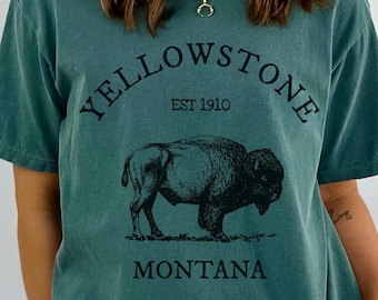 Yellowstone National Park Bison Shirt, Travel Souvenir Tee