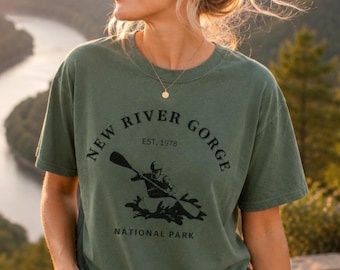 New River Gorge Tee Shirt Gift, West Virginia Tshirt, National Park Hiking Appalachian Mountains