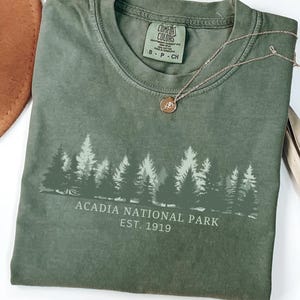 Acadia National Park Comfort Colors® Tshirt Hiking Gift Tee