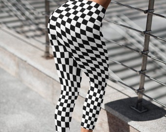 checkered yoga pants