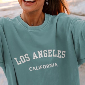 Los Angeles Beach Crewneck Sweatshirt Gift, California Pullover Souvenir