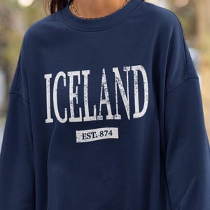 Iceland Sweatshirt, Unisex Iceland Crewneck Souvenir Pullover Gifts