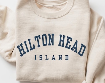 Hilton Head Island Beach Crewneck Sweatshirt Gift, South Carolina Pullover