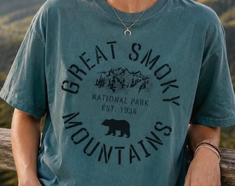 Great Smoky Mountains Comfort Colors T-Shirt, Bear Mountain Tee