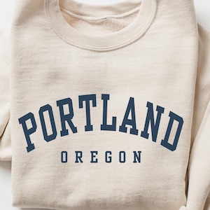 Bluza z okrągłym dekoltem Portland Oregon Prezent