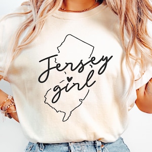 Jersey Girl Comfort Colors® Tshirt, New Jersey Gift Tees