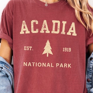 Acadia National Park Comfort Colors® Tshirt Hiking Gift Tee