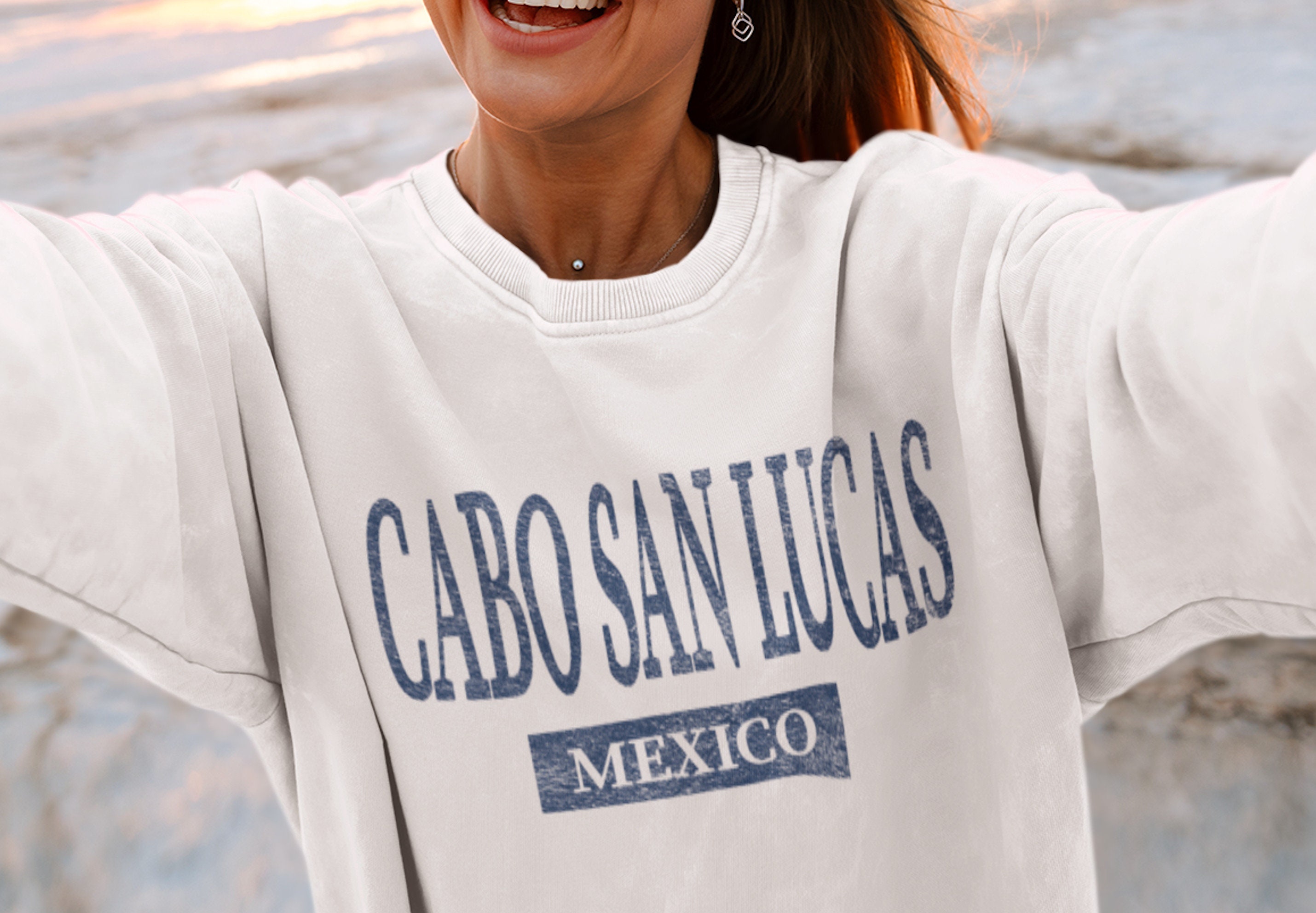 Cabo San Lucas Sweatshirt Mexico Crewneck Mexico Beach Shirt