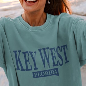 Key West Florida Beach Crewneck Sweatshirt Gift, Comfort Colors Pullover