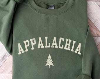 Appalachian Trail Crewneck Sweatshirt, Hiking Mountain Souvenir