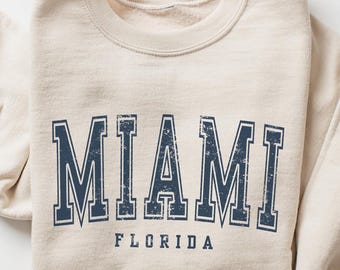 1980s Champion Reverse Weave Miami Sweatshirt - Etsy Canada