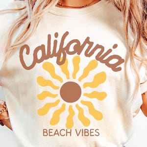 California Beach Vibes Comfort Colors® Tshirt Gift Tee