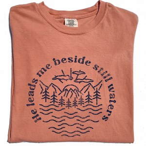 Psalm 23 Comfort Farben Shirt: Glaube basiert christliches T-Shirt