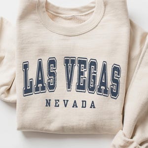 Sudadera con cuello redondo de Las Vegas, Nevada, regalo, suéter de recuerdo
