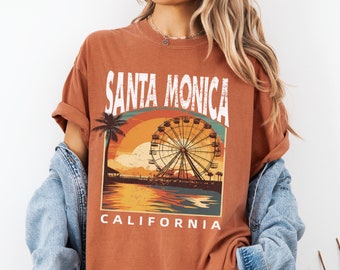 Maglietta Santa Monica Pier: Maglietta retrò con colori comodi da