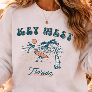 Moletom Key West Florida Crewneck: Moletom de Praia e Surf